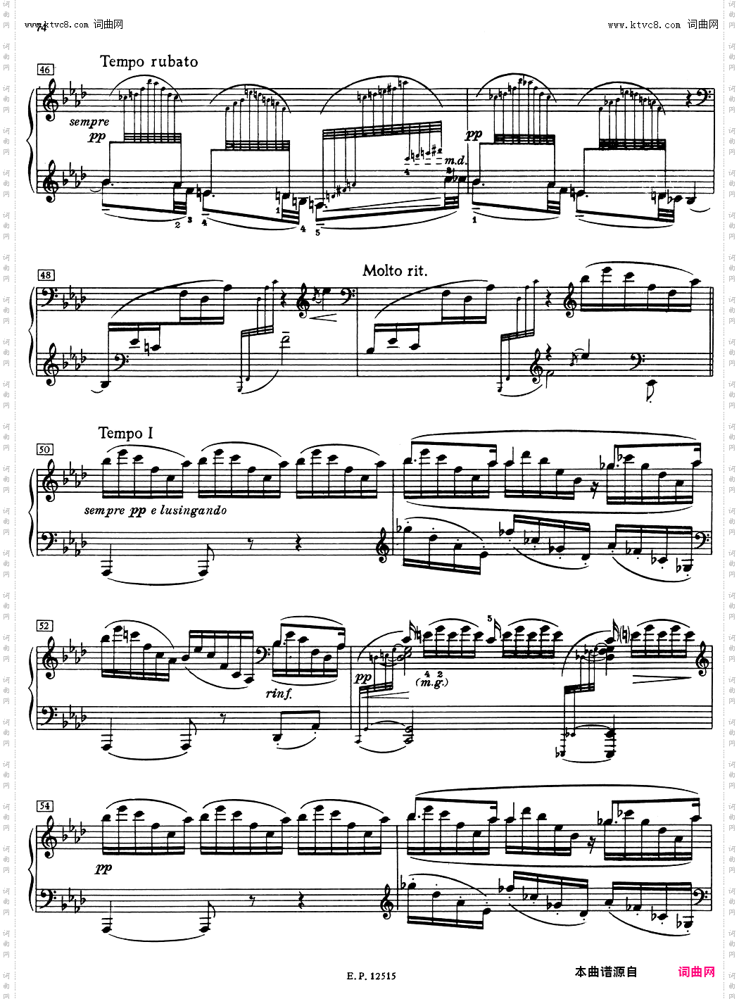 德彪西12首钢琴练习曲11 琶音练习v1·0 arpèges composés