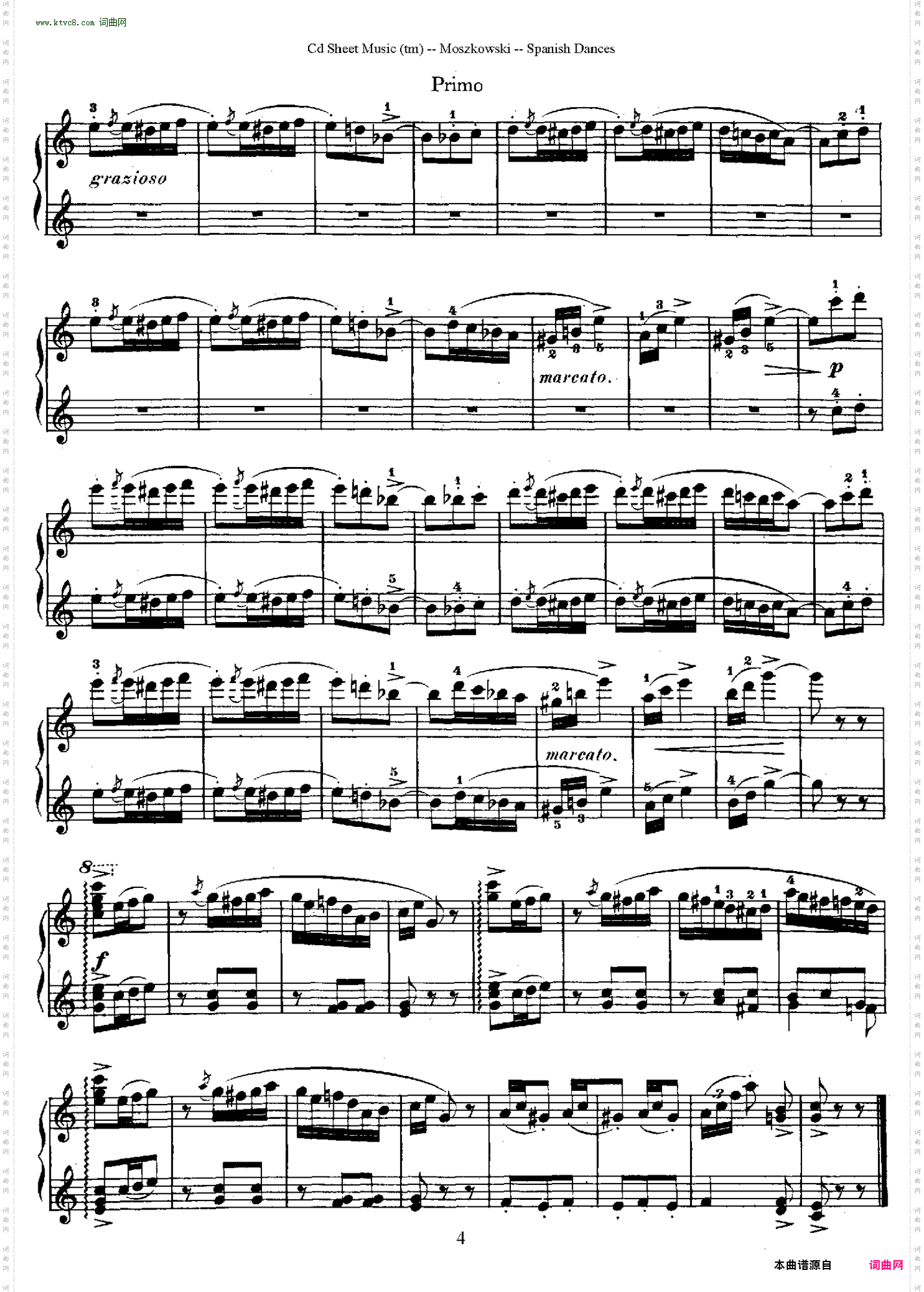 SpanishDancesOp·12西班牙舞曲·四手联弹版
