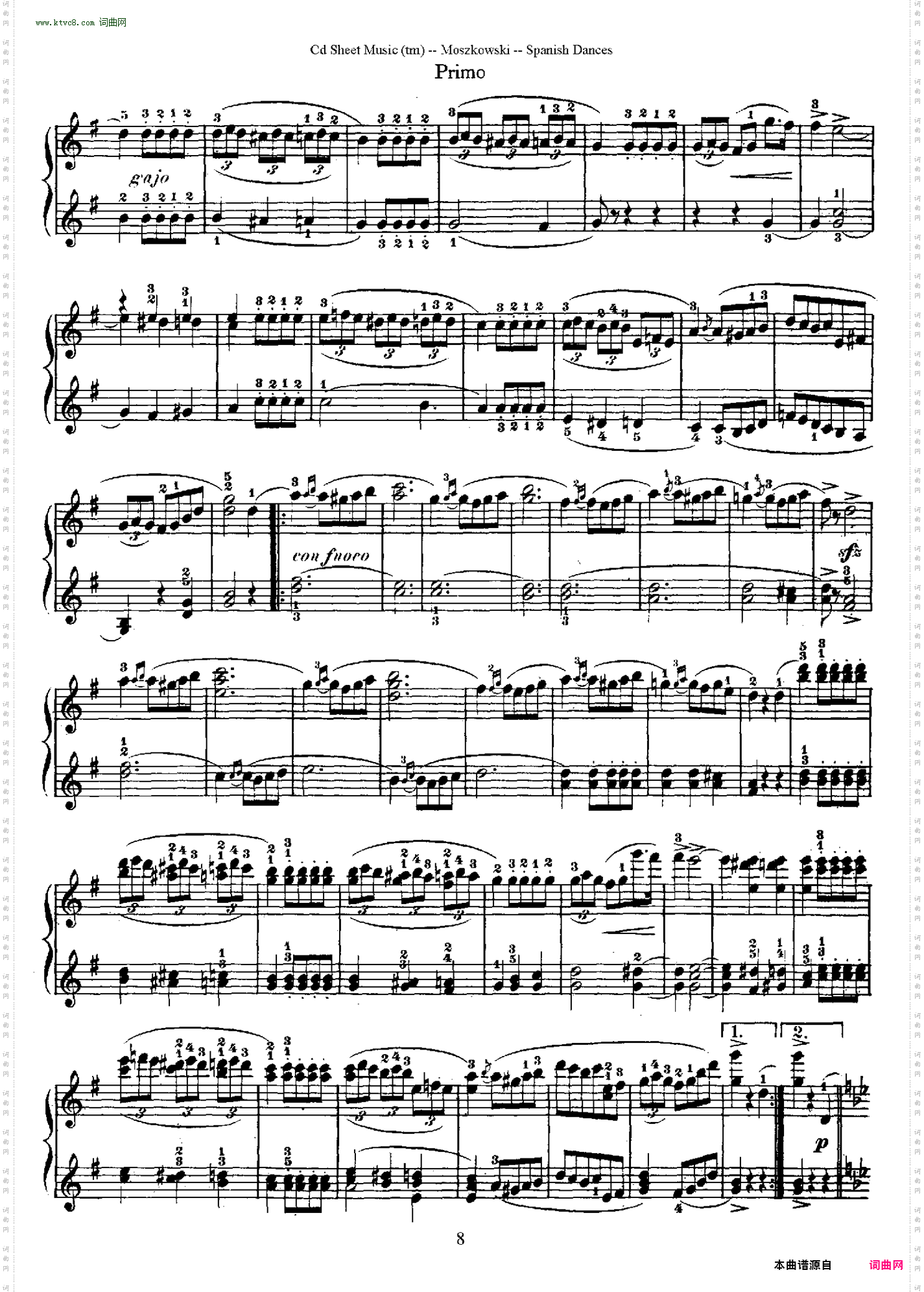 SpanishDancesOp·12西班牙舞曲·四手联弹版