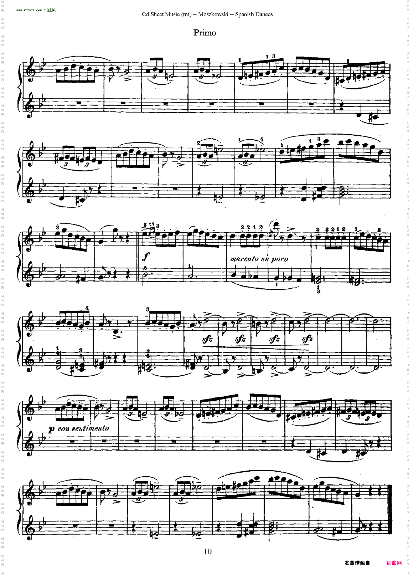 SpanishDancesOp·12西班牙舞曲·四手联弹版