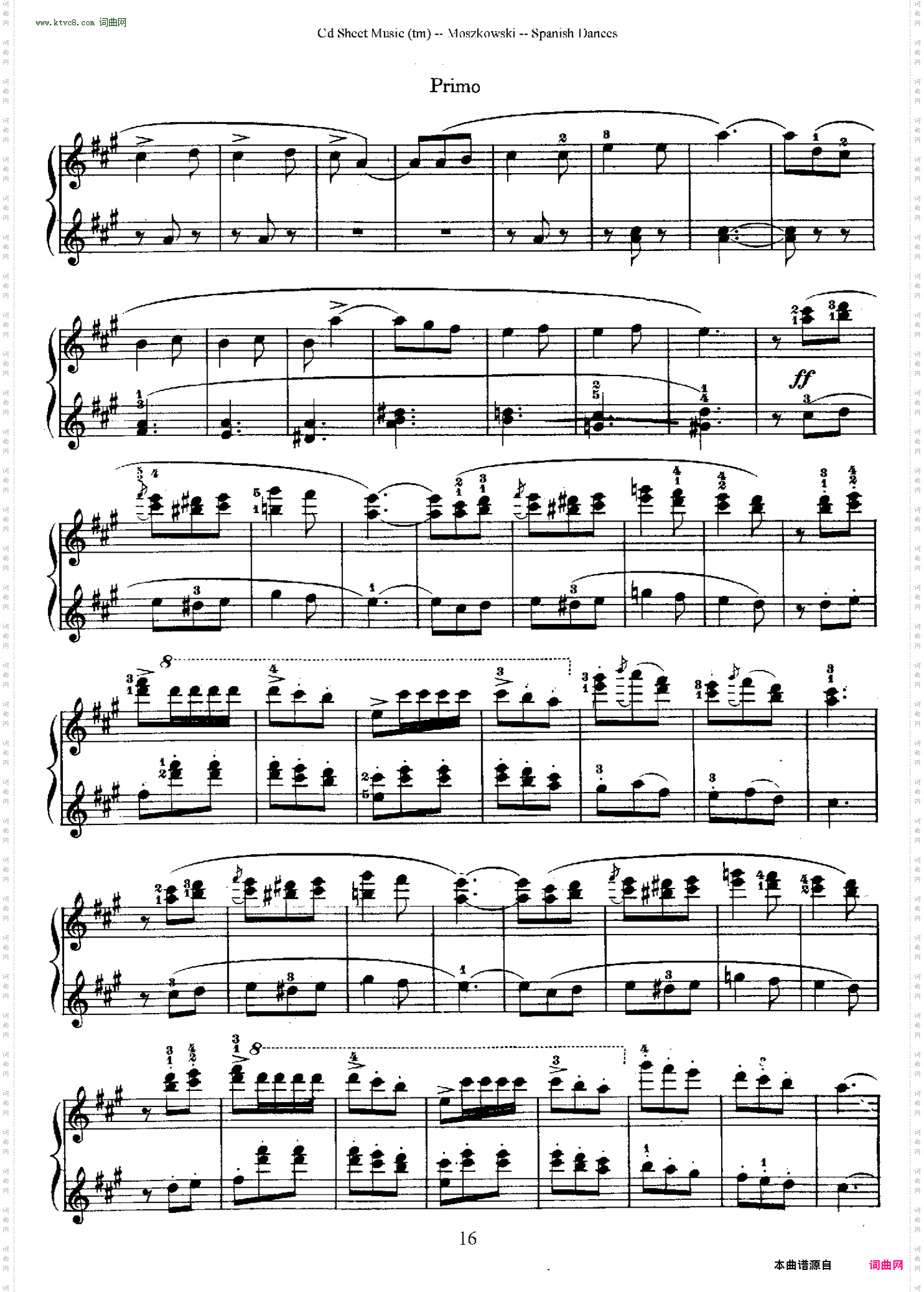 SpanishDancesOp·12西班牙舞曲·四手联弹版