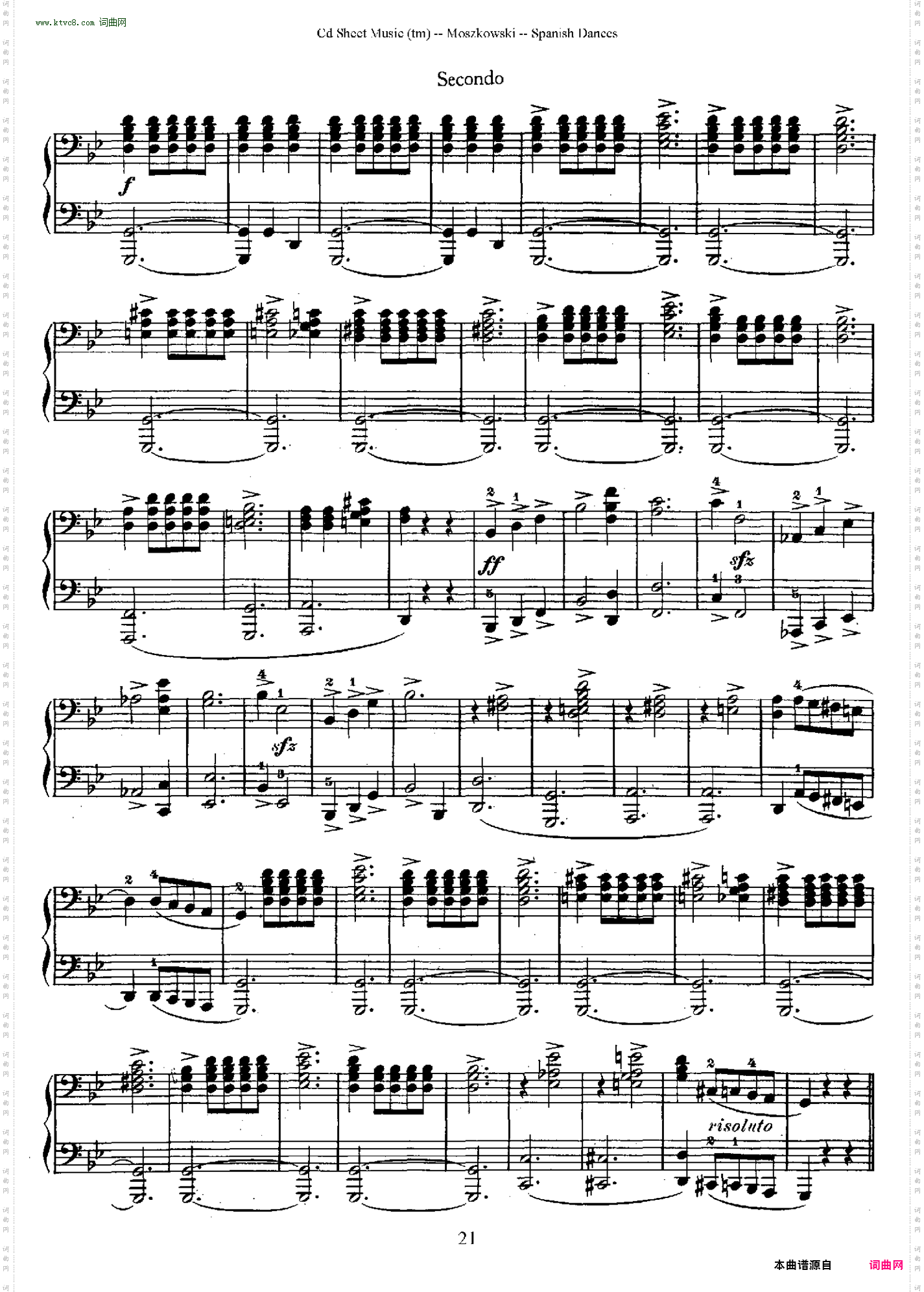 SpanishDancesOp·12西班牙舞曲·四手联弹版