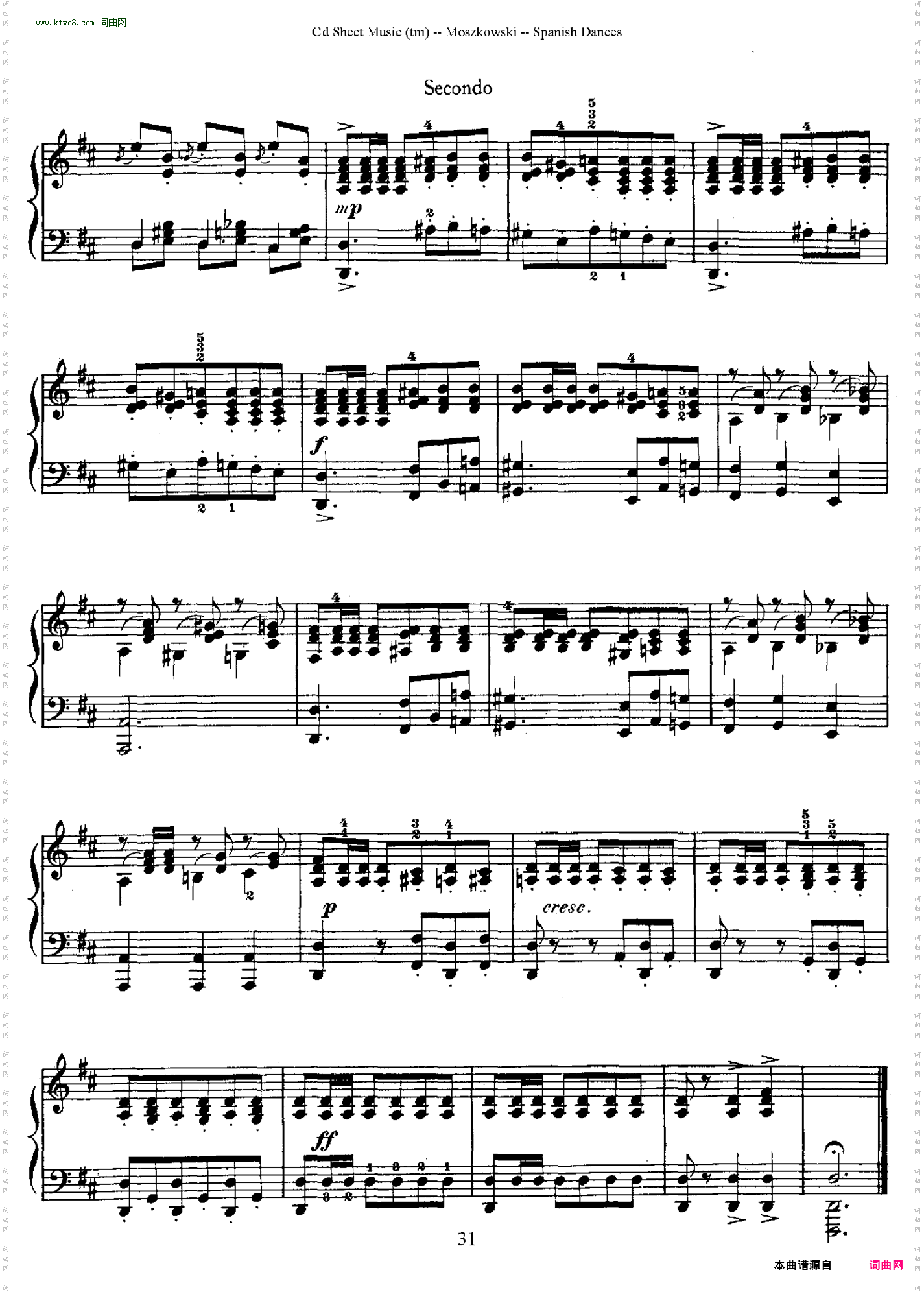 SpanishDancesOp·12西班牙舞曲·四手联弹版