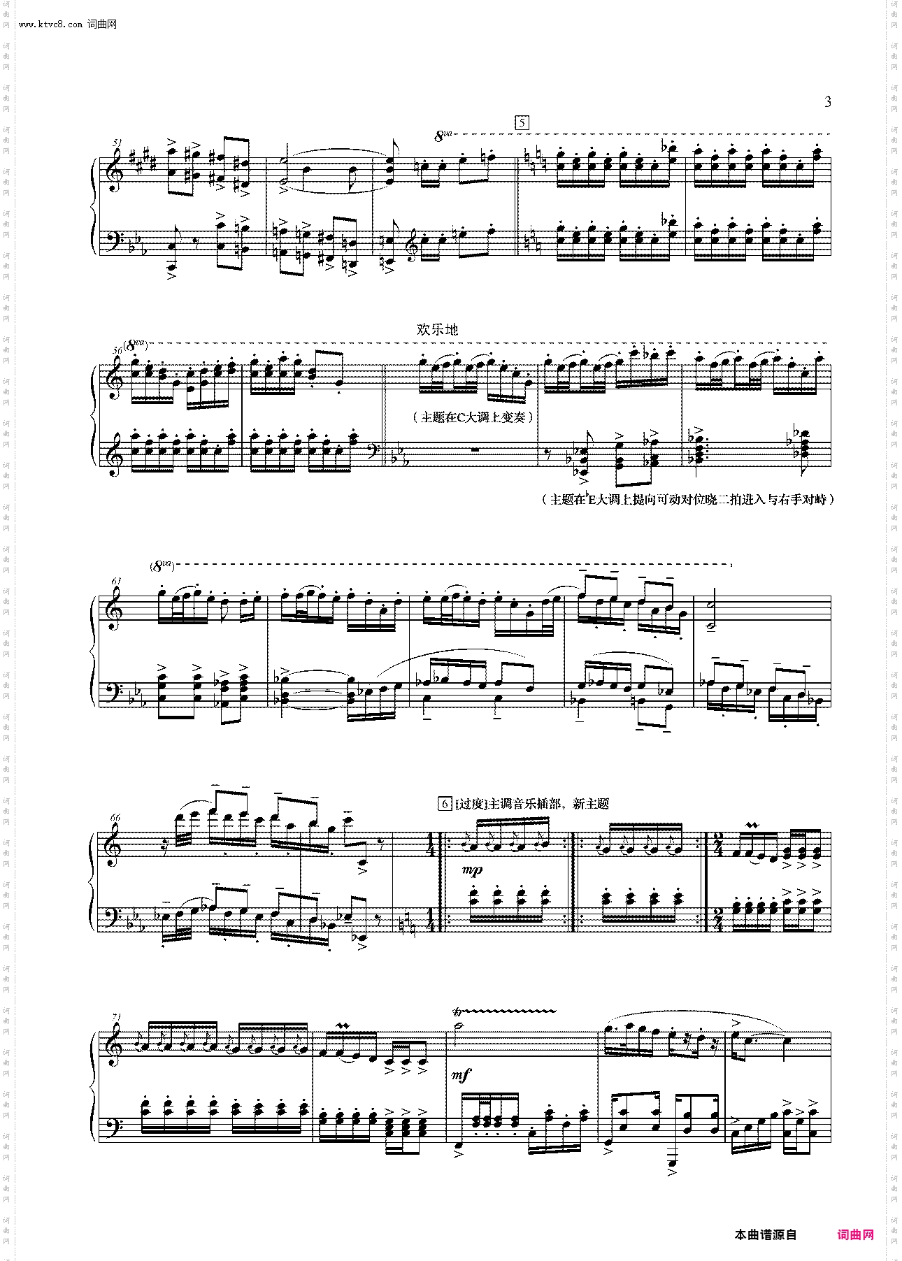 钢琴大赋格·哲学的沉思与辉煌第四乐章后奏曲——哲学的辉煌