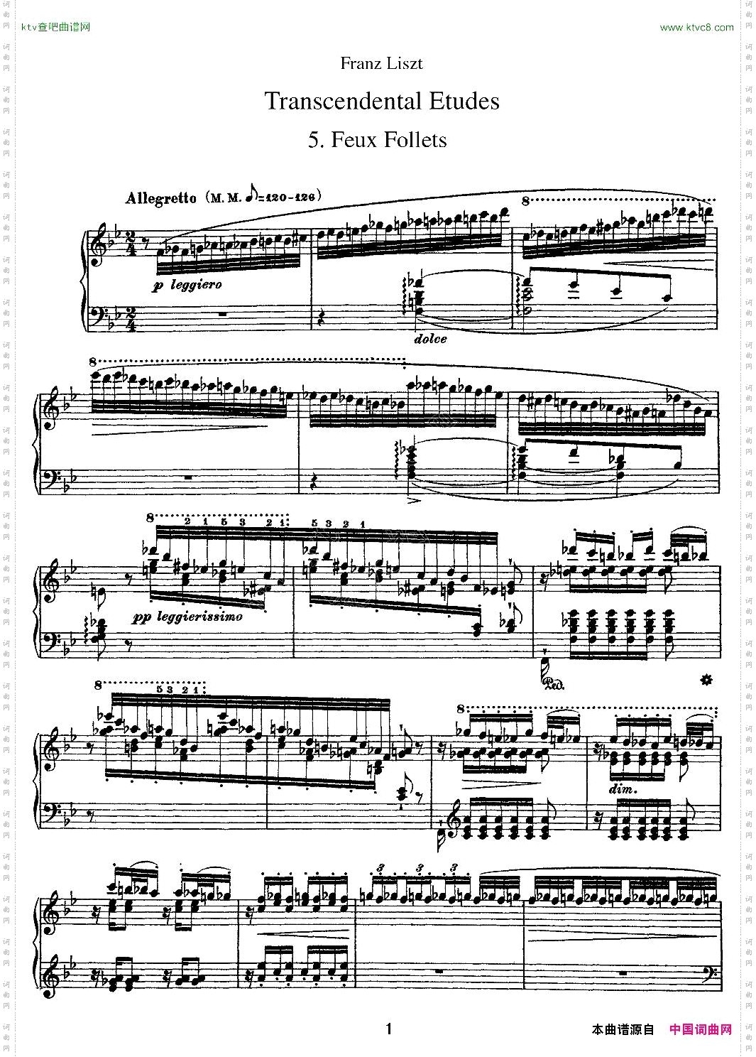 12首超级技巧练习曲：FeuxFollets鬼火