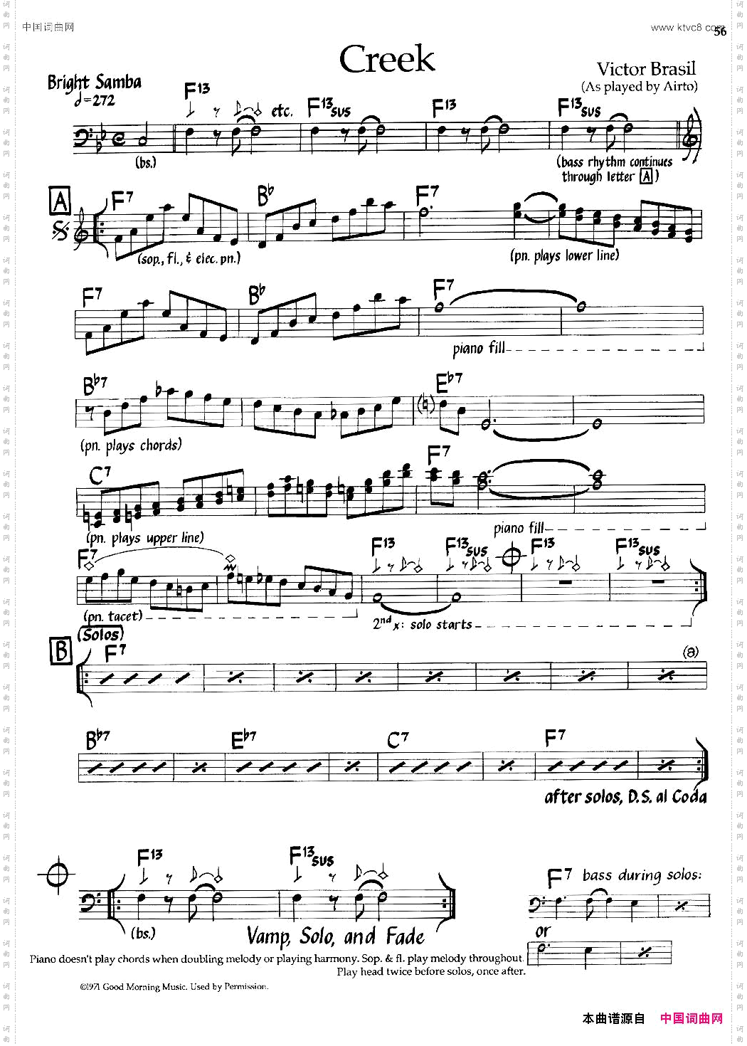 Creek爵士钢琴曲
