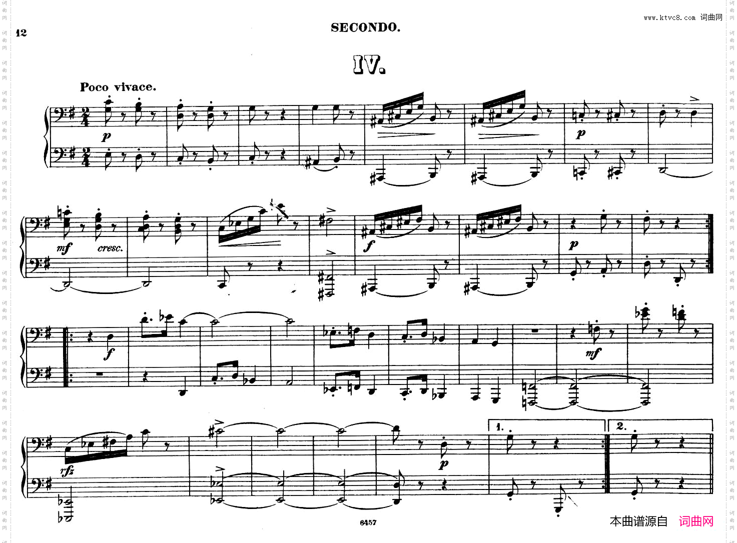ZwolfOriginal-CompositionenfurPianofortezu4HandenOp.5712首四手联弹小品·4_Zwolf Original-Compositionen fur Pianoforte zu 4 Handen Op.5712首四手联弹小品·4