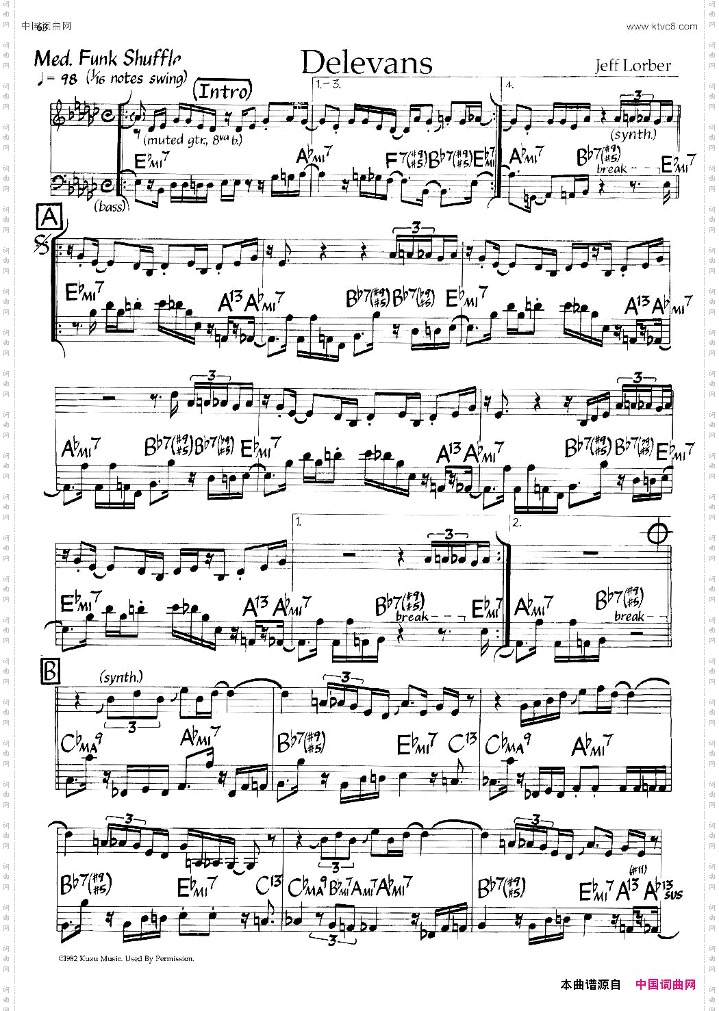 Delevans爵士钢琴曲