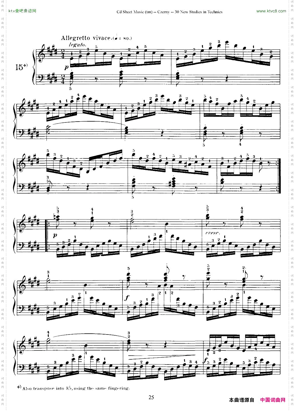 Czerny-30NewStudies-15车尔尼Op849-30首练习曲
