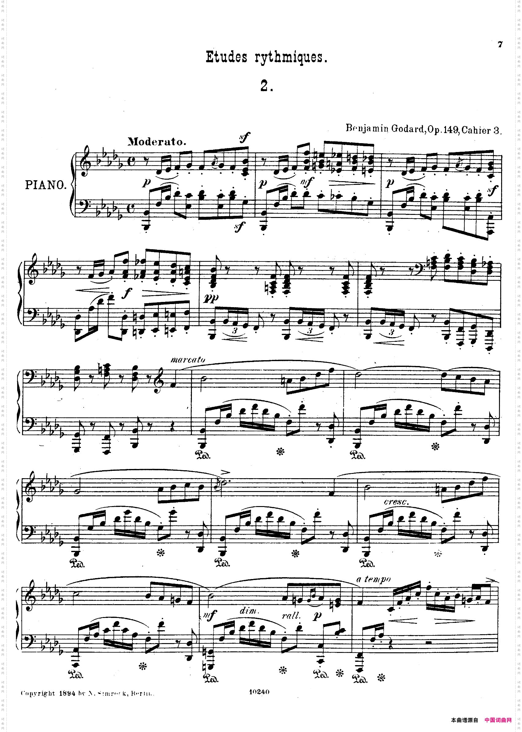 EtudesRythmiquesOp.149节奏练习曲集2_Etudes Rythmiques Op.149节奏练习曲集2