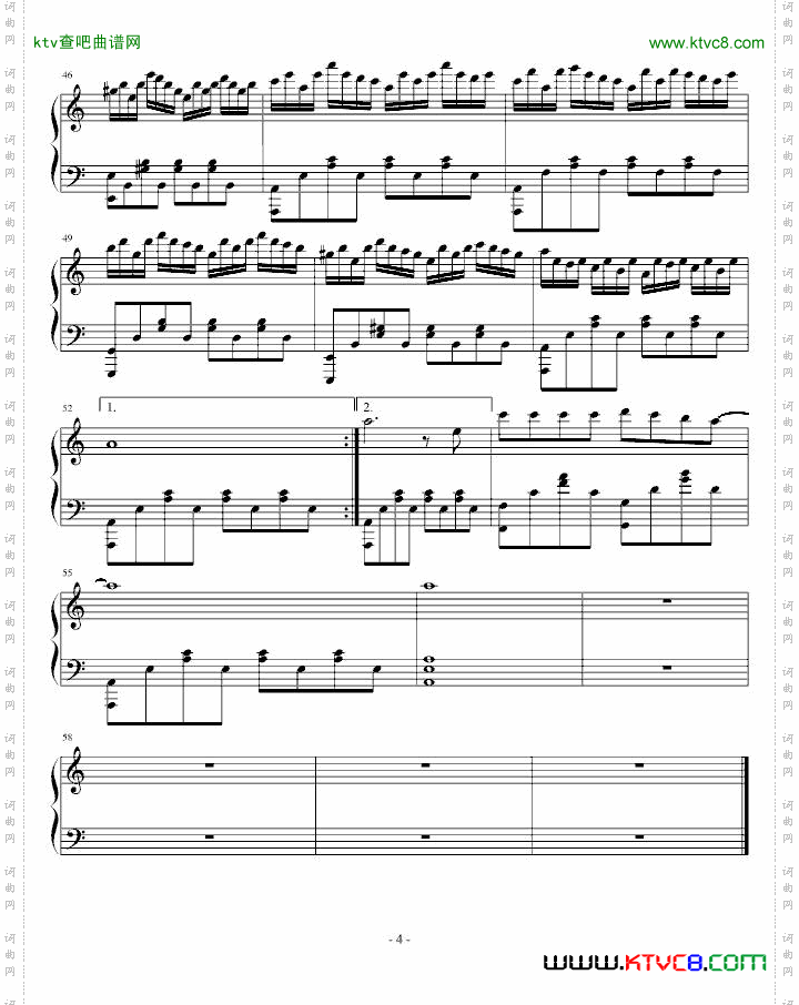 爱的钢琴曲六你是我的天使