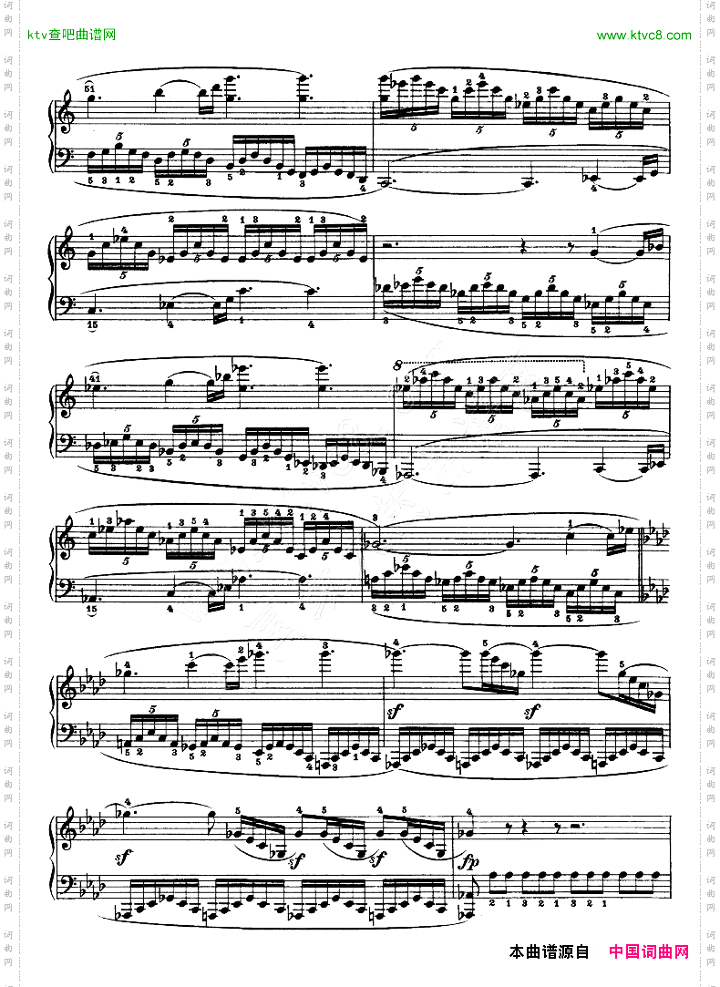 热情奏鸣曲-作品57号第二十三钢琴奏鸣曲