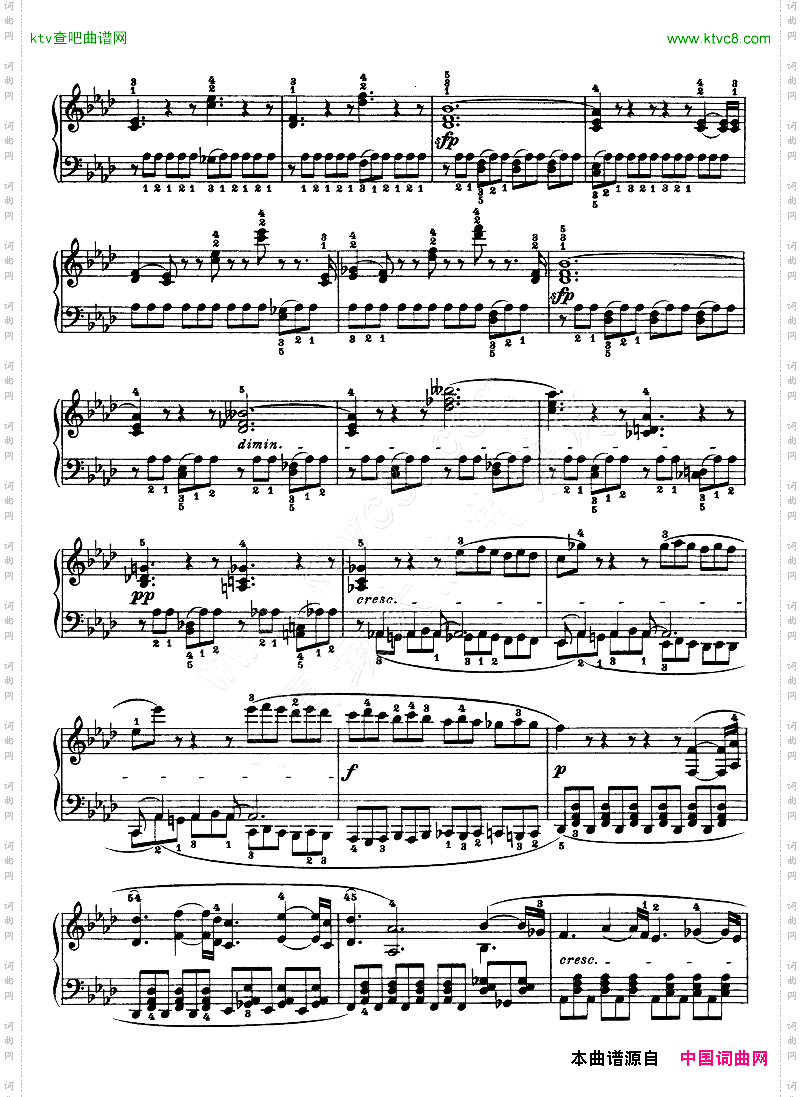 热情奏鸣曲-作品57号第二十三钢琴奏鸣曲