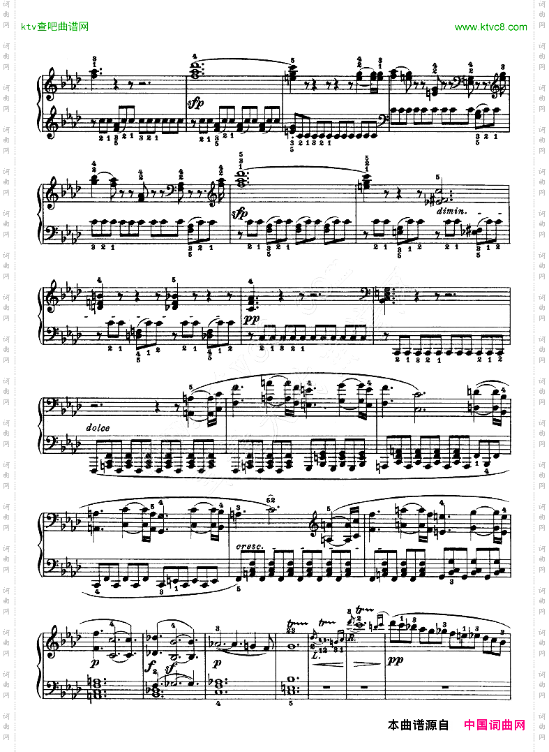 热情奏鸣曲-作品57号第二十三钢琴奏鸣曲