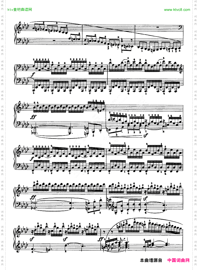 热情奏鸣曲-作品57号第二十三钢琴奏鸣曲
