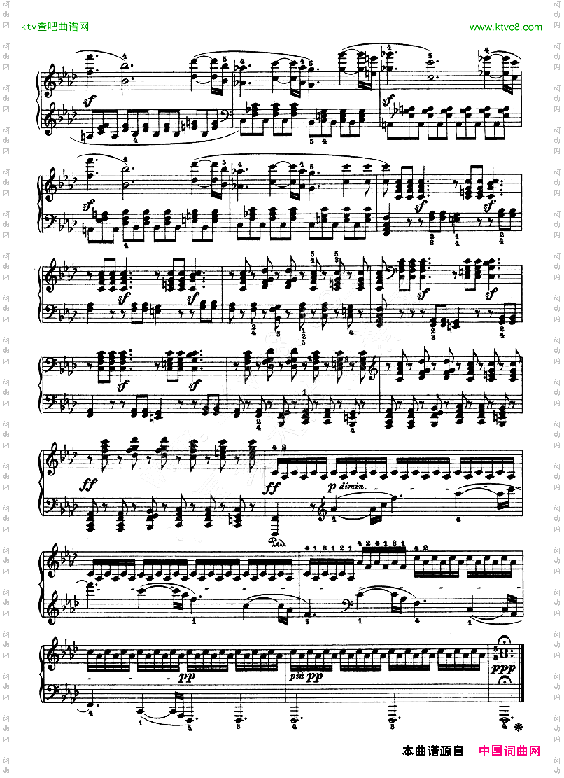 热情奏鸣曲-作品57号第二十三钢琴奏鸣曲