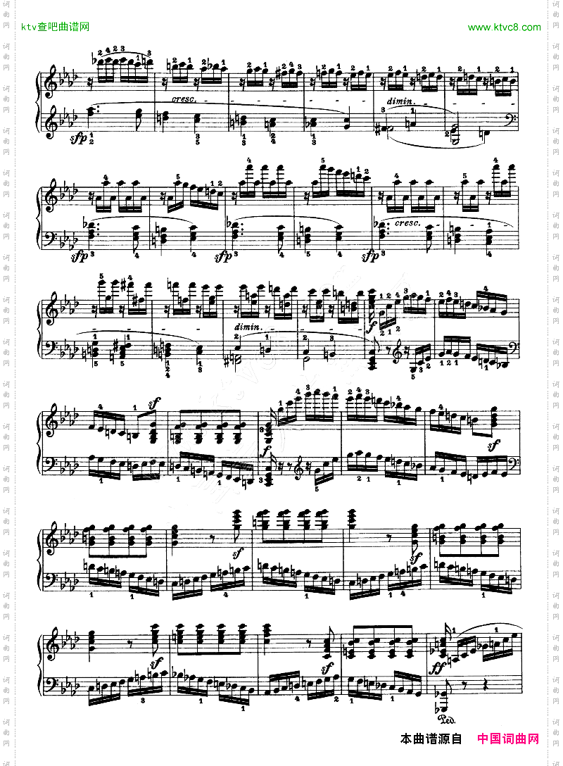 热情奏鸣曲-作品57号第二十三钢琴奏鸣曲