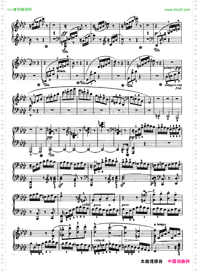 热情奏鸣曲-作品57号第二十三钢琴奏鸣曲
