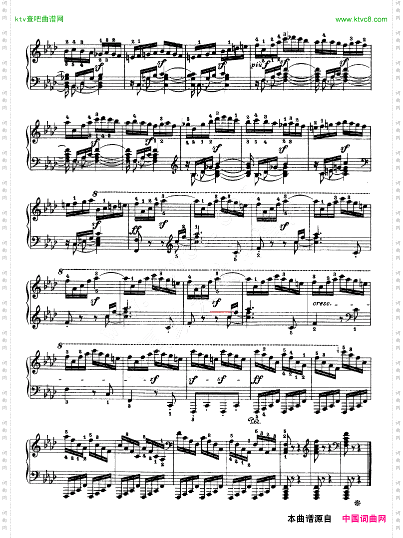 热情奏鸣曲-作品57号第二十三钢琴奏鸣曲