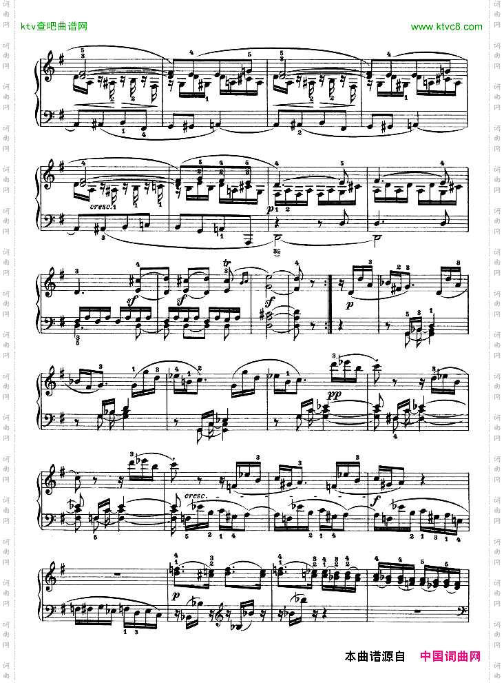 G大调第十钢琴奏鸣曲Op.14No--2