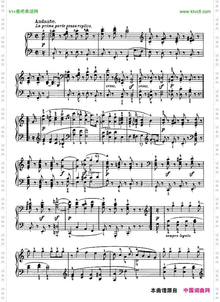 G大调第十钢琴奏鸣曲Op.14No--2