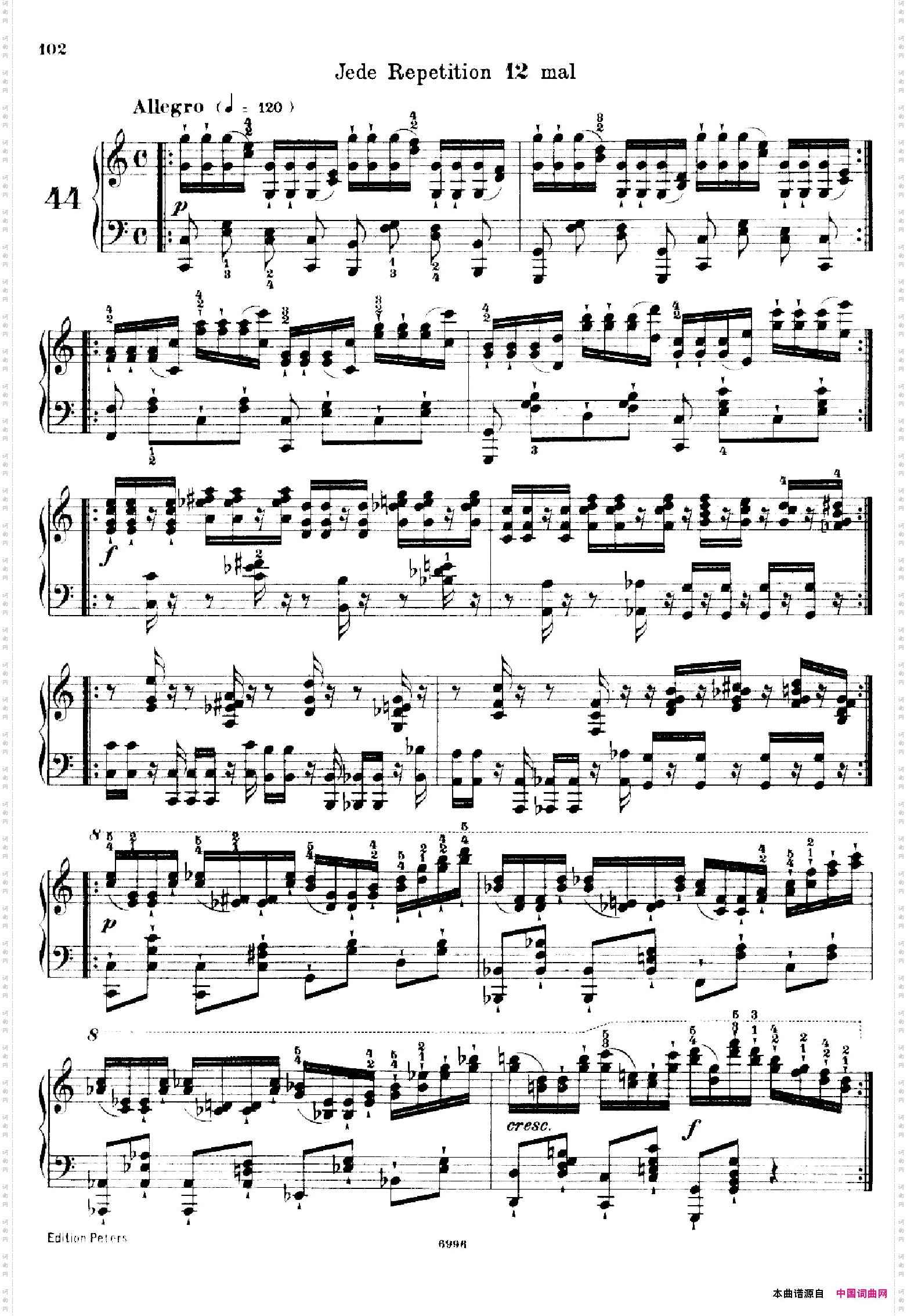 SchooloftheVirtuosoOp.36560首钢琴高级练习曲·44_School of the Virtuoso Op.36560首钢琴高级练习曲·44