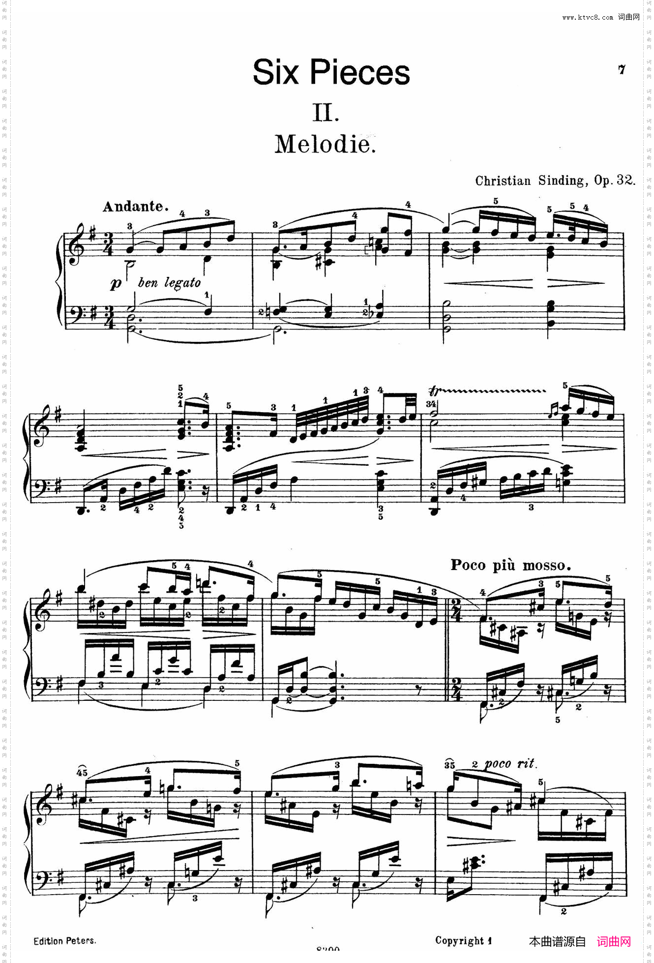 SixPiecesOp.326首小品·2.旋律_Six Pieces Op.326首小品·2. 旋律