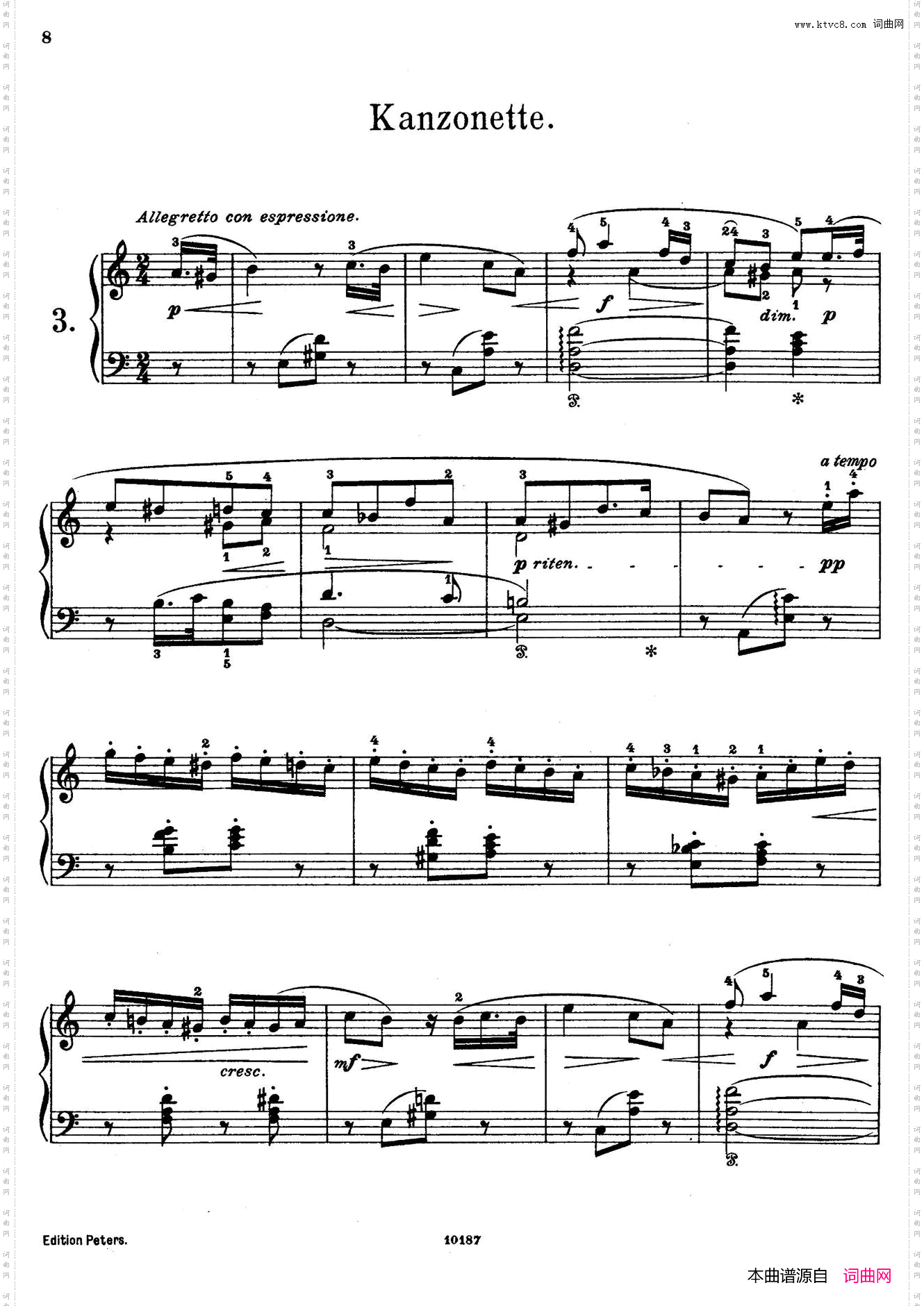 AkvarellerOp.19水彩画·3.歌谣_Akvareller Op.19水彩画·3. 歌谣