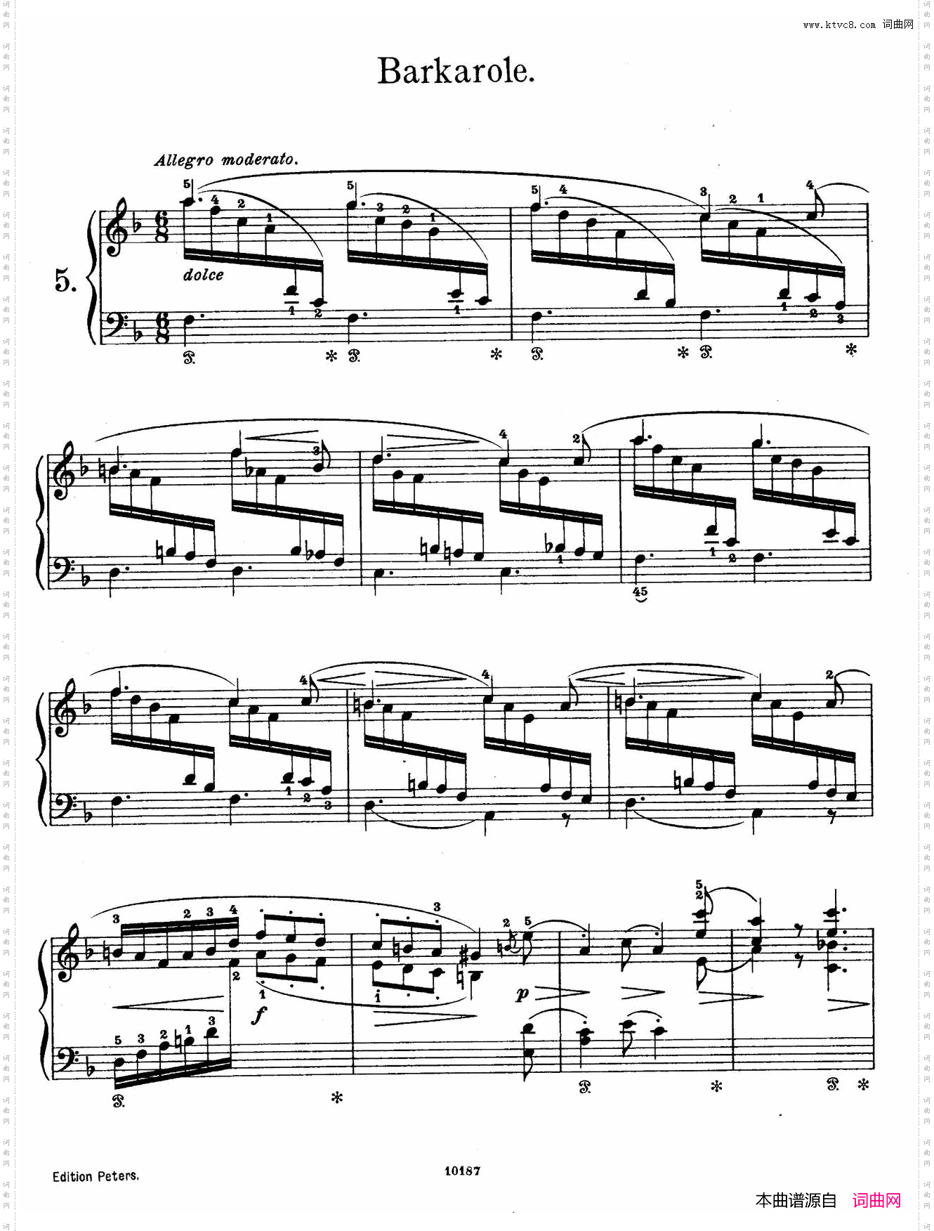 AkvarellerOp.19水彩画5.船歌_Akvareller Op.19水彩画 5. 船歌