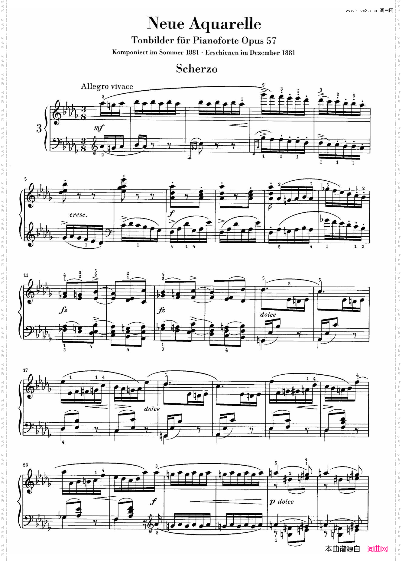 NeueAquarelleOp.57新水彩画·3.谐谑曲_Neue Aquarelle Op.57新水彩画·3. 谐谑曲