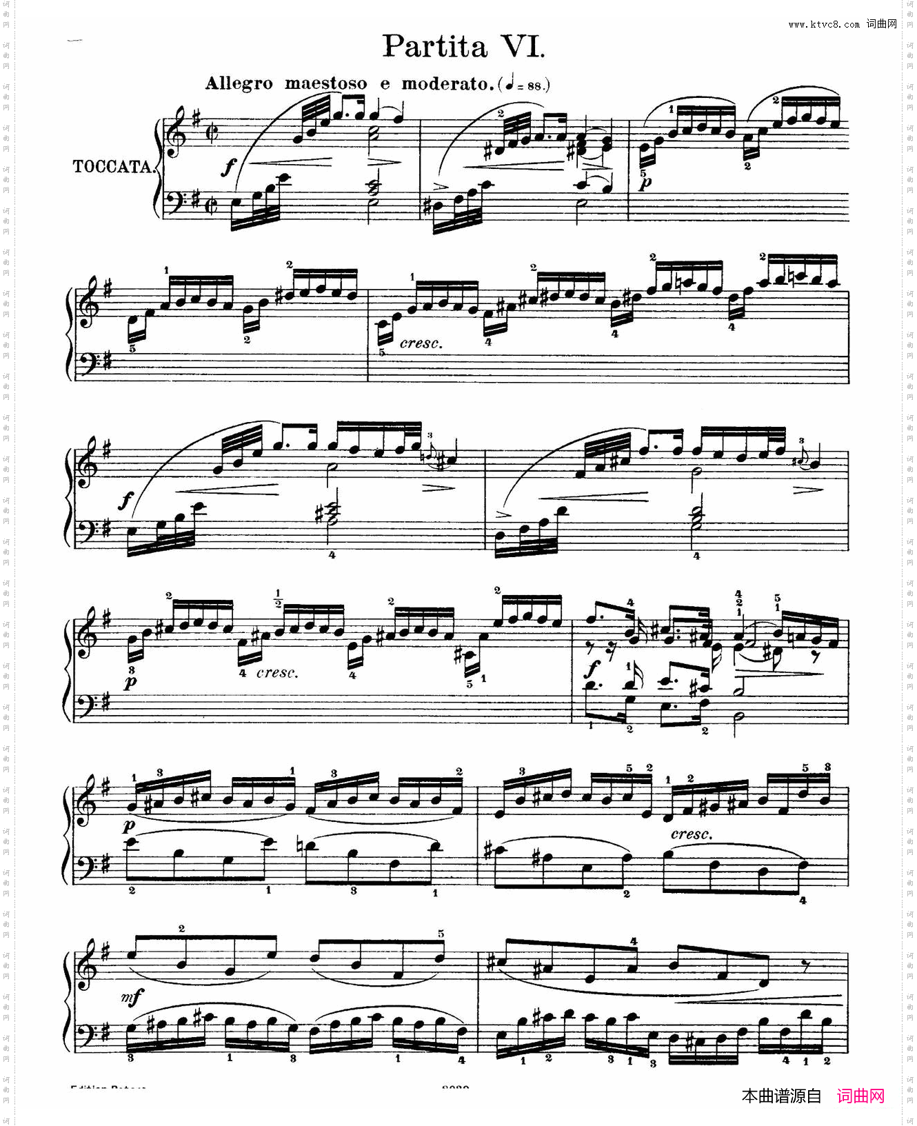 SixPartitasBWV825-8306首帕蒂塔·6_Six Partitas BWV 825-8306首帕蒂塔·6