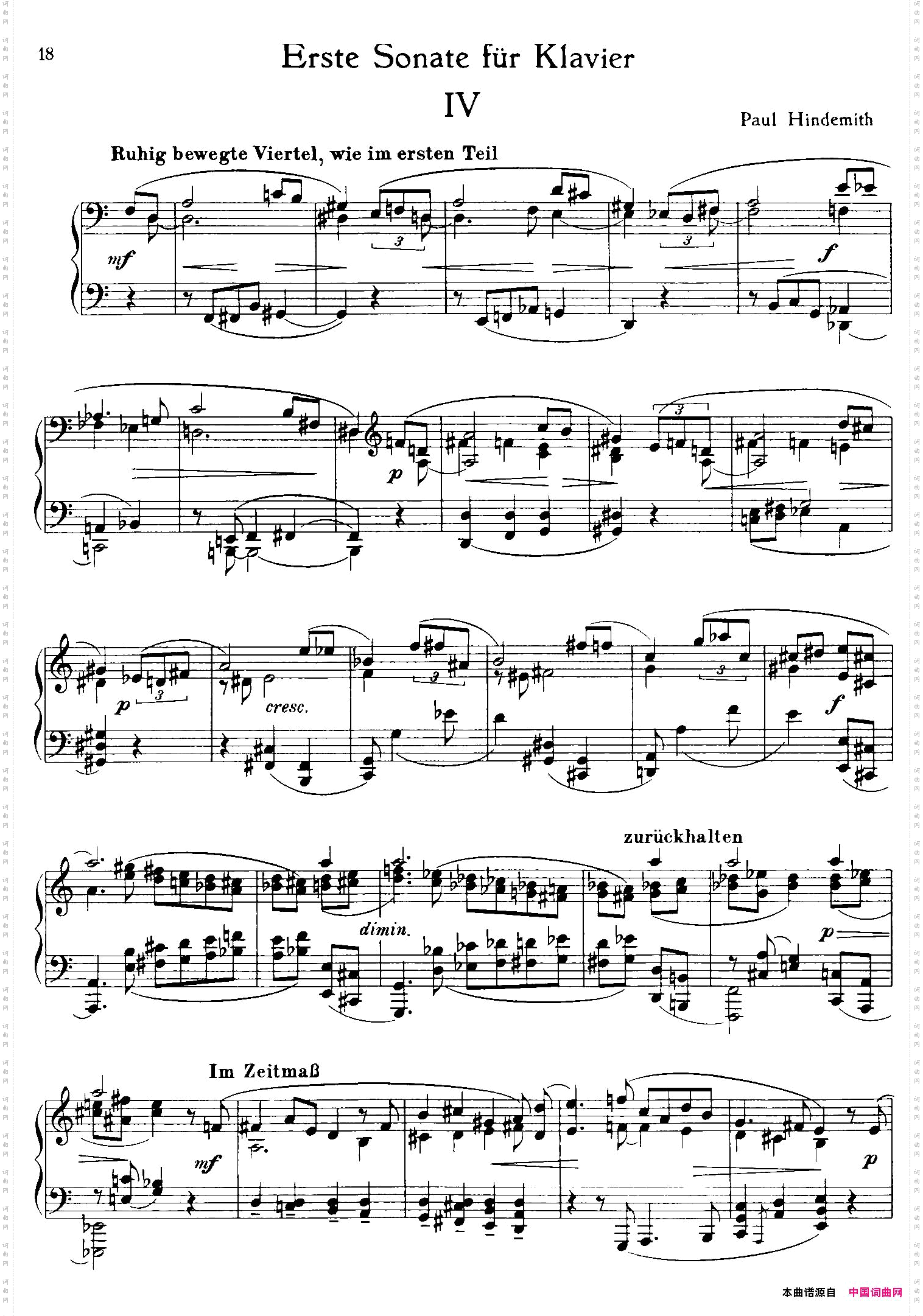 PianoSonataNo.1第一钢琴奏鸣曲·Ⅳ_Piano Sonata No.1第一钢琴奏鸣曲·Ⅳ