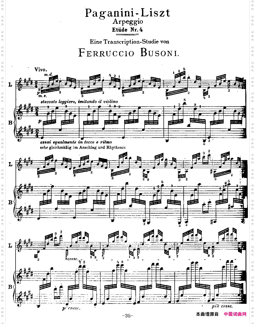 6首帕格尼尼大练习曲ArpeggioEtudeNr.4_6首帕格尼尼大练习曲Arpeggio Etude Nr.4