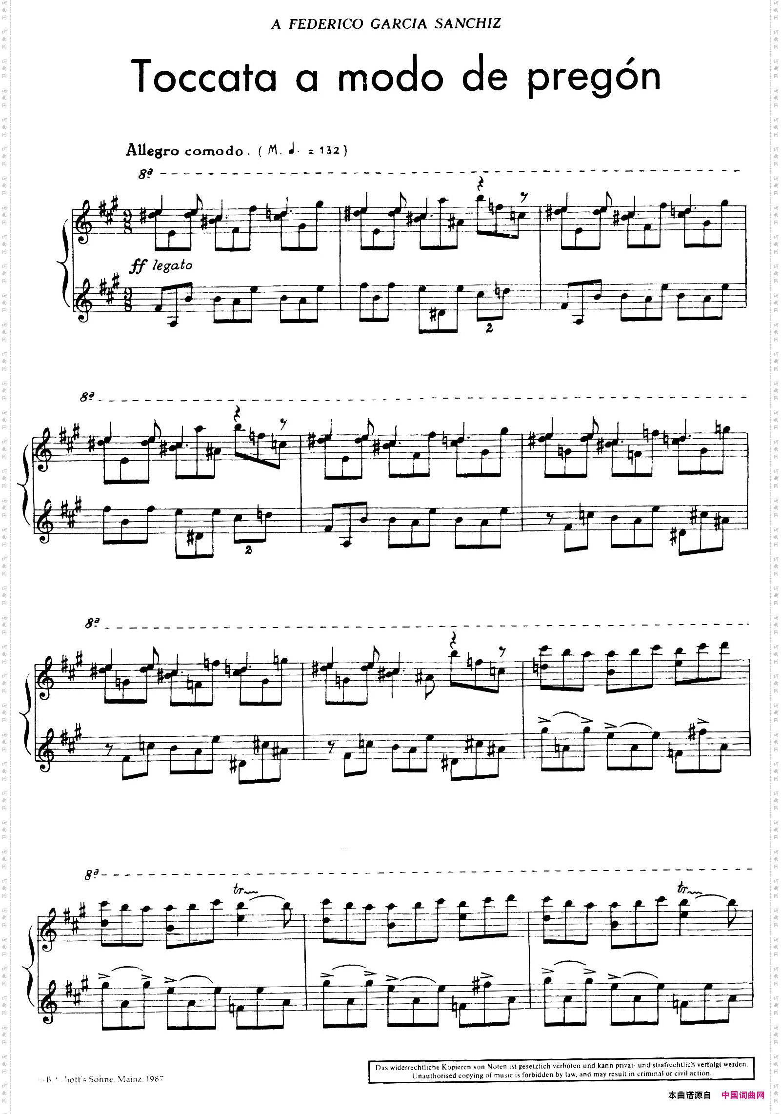 5首卡斯蒂利亚奏鸣曲Toccataamododepregon_5首卡斯蒂利亚奏鸣曲Toccata a modo de pregon