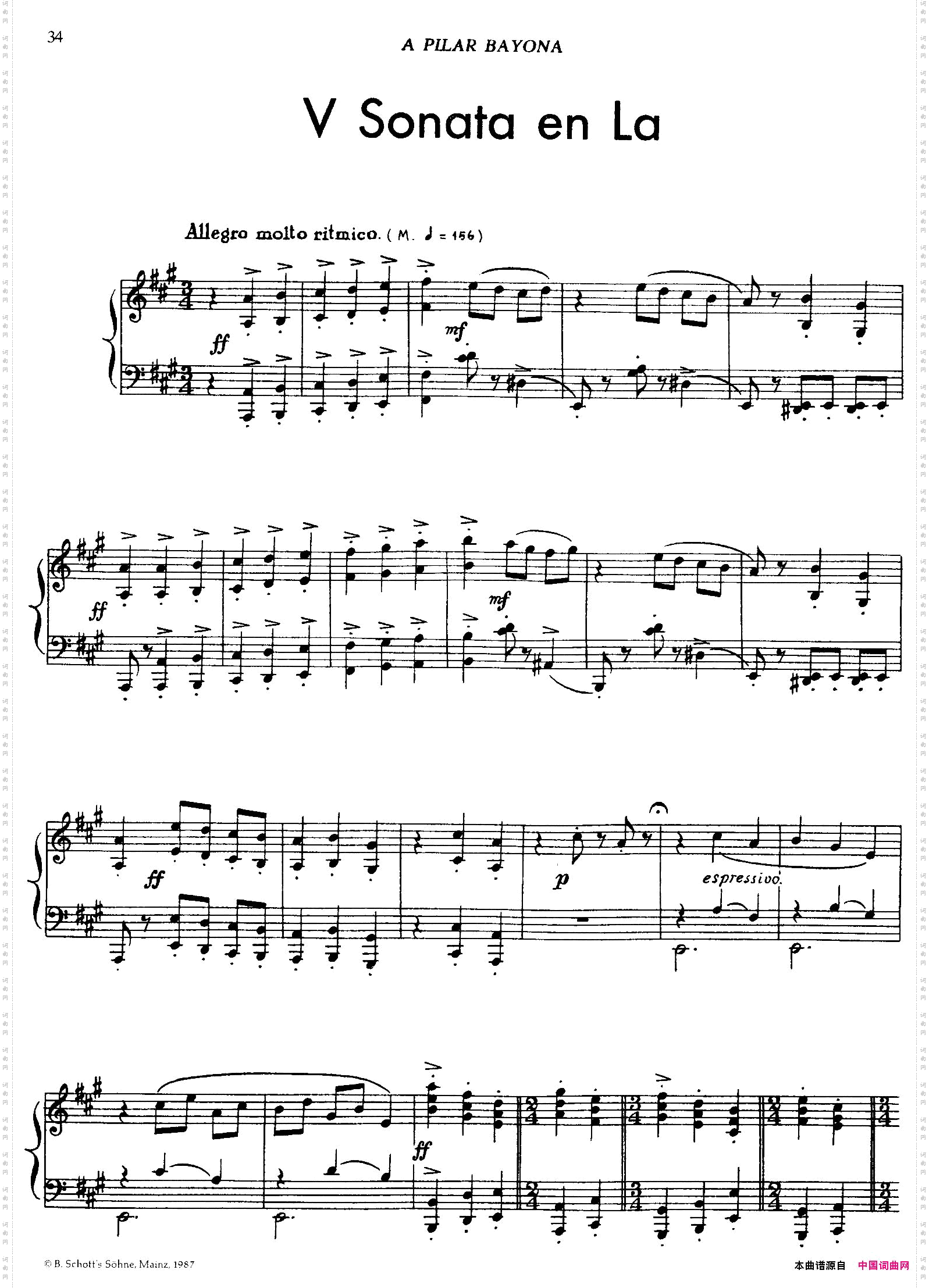 5首卡斯蒂利亚奏鸣曲ⅤSonataenLa_5首卡斯蒂利亚奏鸣曲Ⅴ Sonata en La
