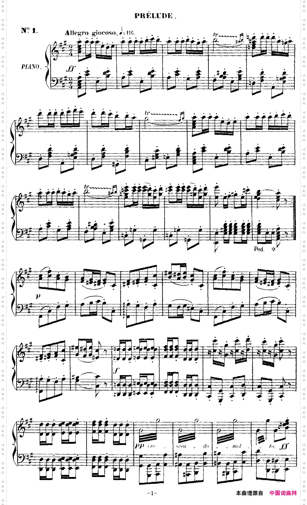 CarmenforSoloPiano卡门全剧钢琴独奏版No.1_Carmen for Solo Piano卡门全剧钢琴独奏版No.1