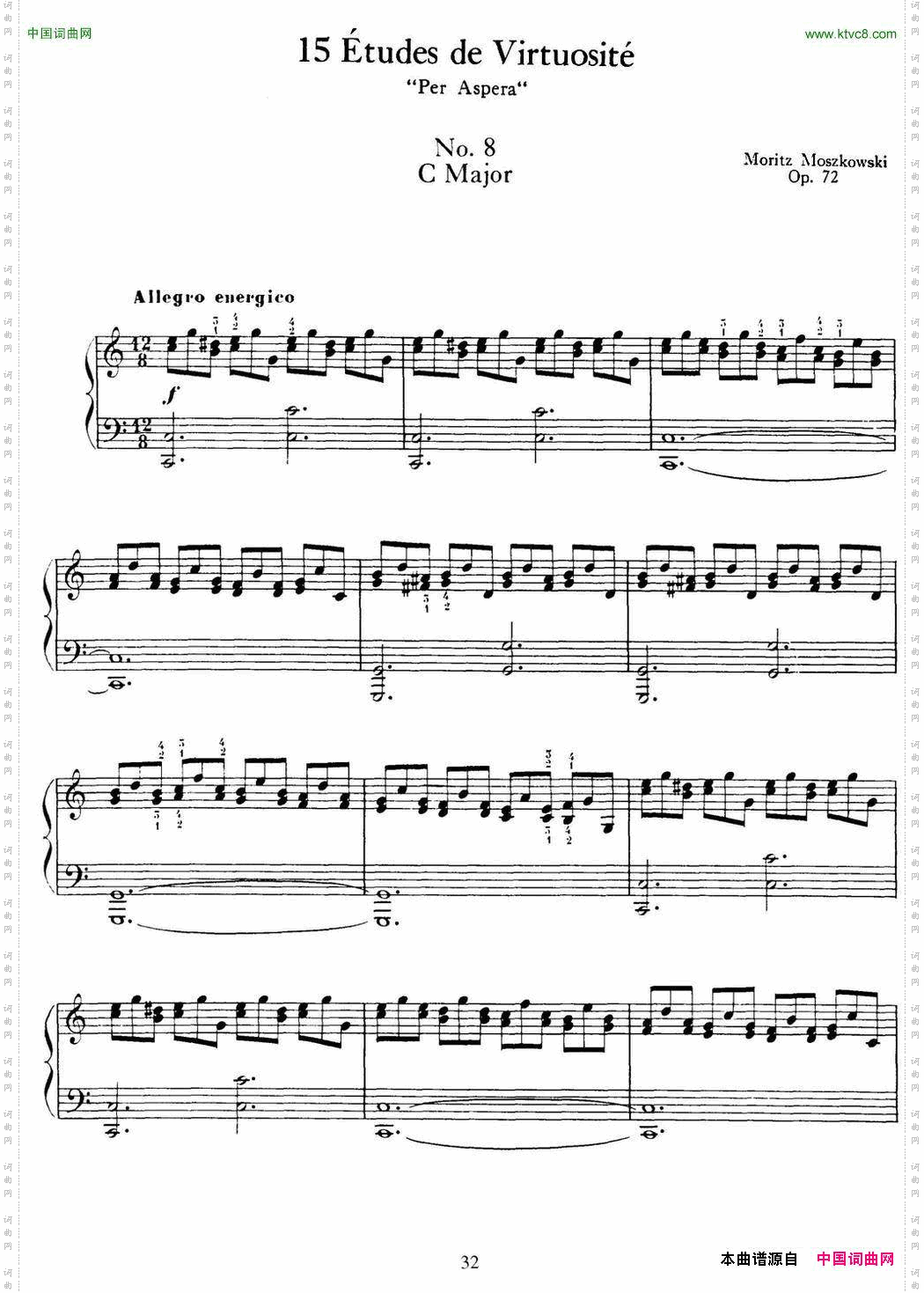 15EtudesdeVirtuositéOp.72No.8十五首钢琴练习曲之八_15 Etudes de Virtuosité Op.72 No.8十五首钢琴练习曲之八