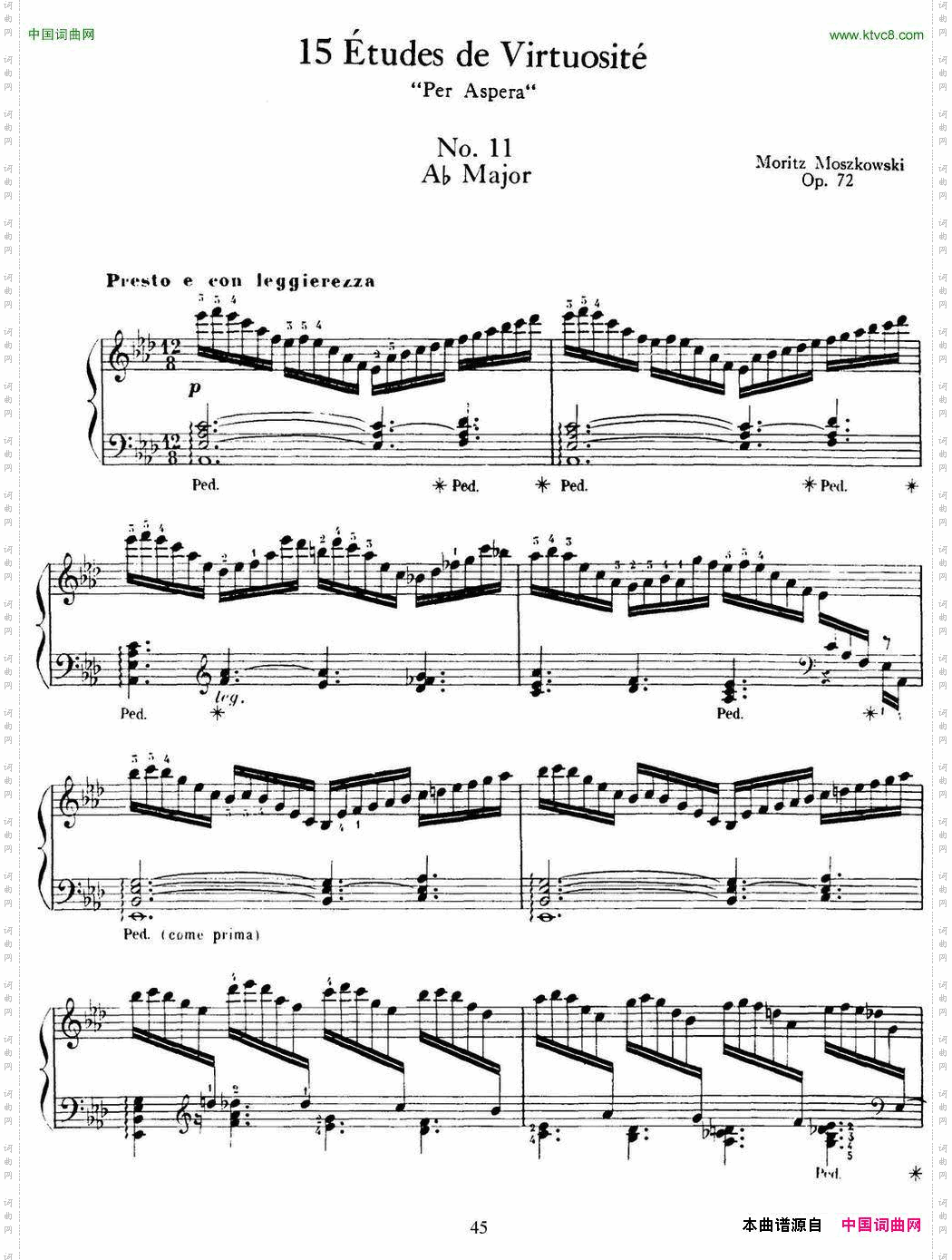 15EtudesdeVirtuositéOp.72No.11十五首钢琴练习曲之十一_15 Etudes de Virtuosité Op.72 No.11十五首钢琴练习曲之十一