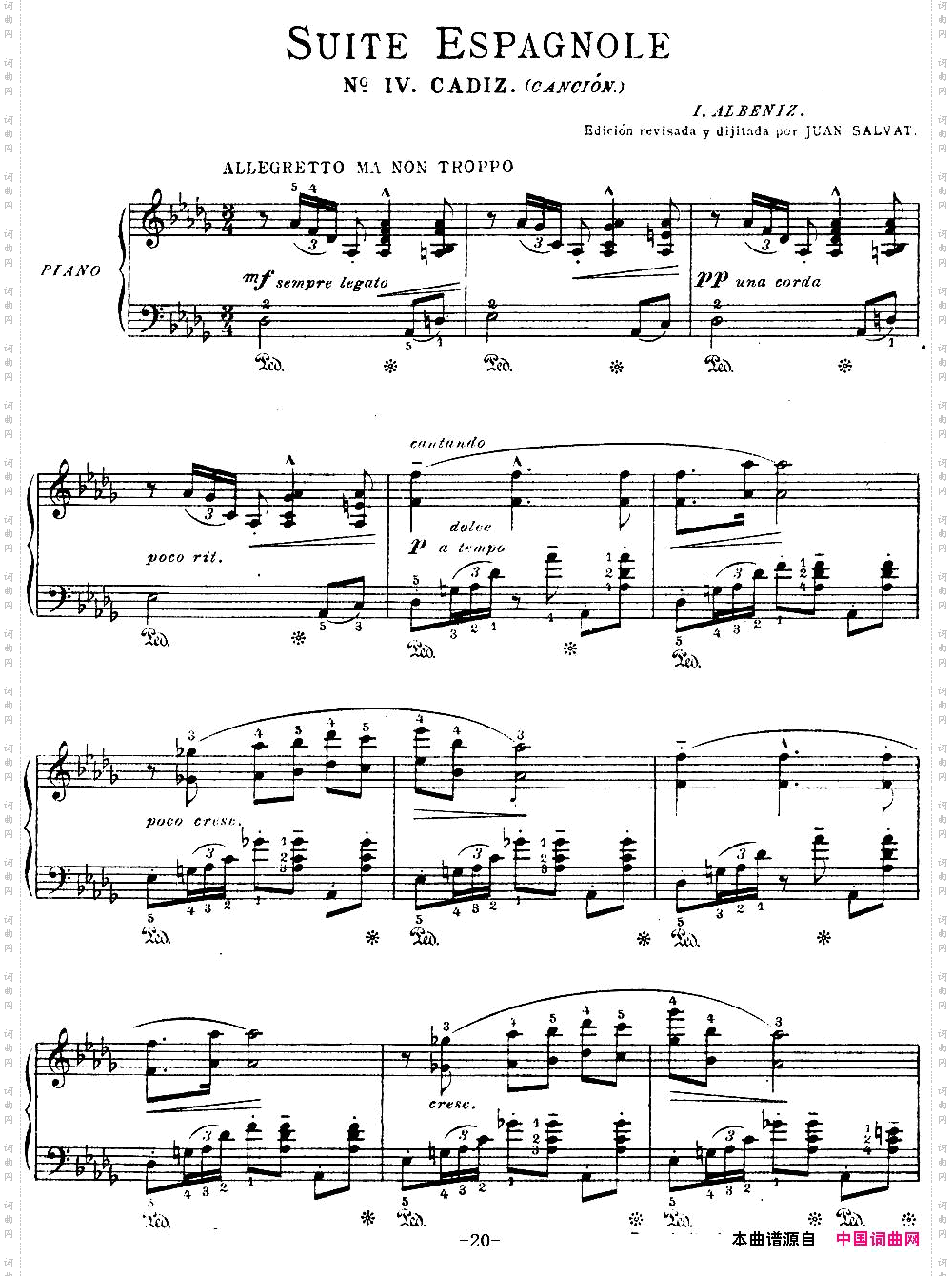 SuiteEspanolaOp.47西班牙组曲·Ⅳ_Suite Espanola Op.47西班牙组曲·Ⅳ