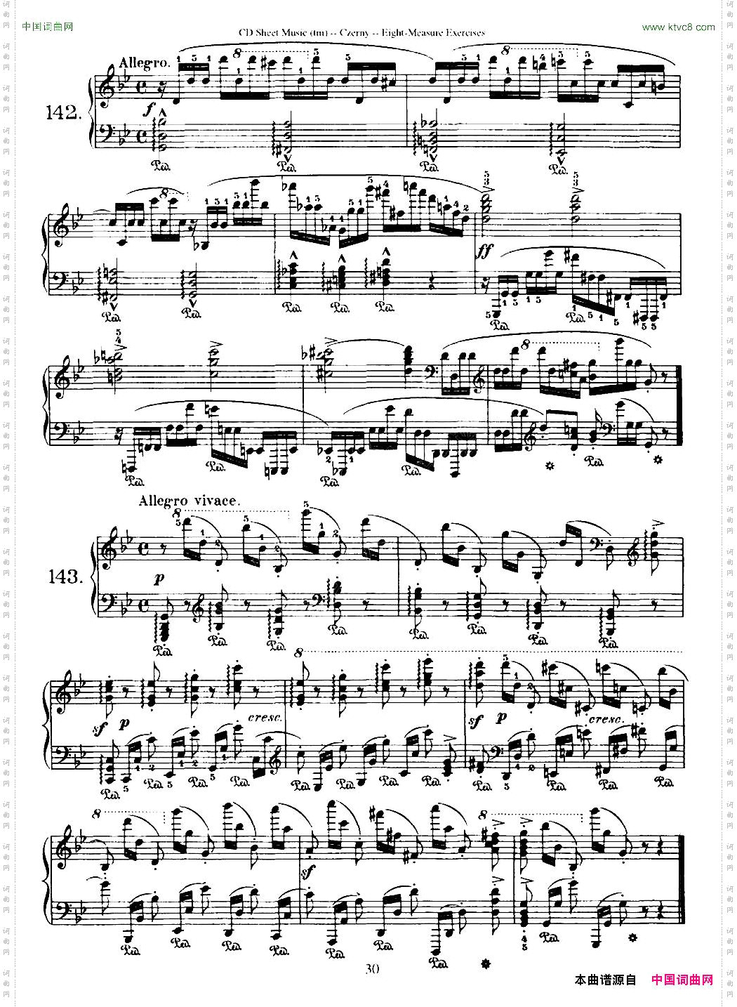 160Eight-MeasureExercises.Op.821车尔尼160首钢琴八小节练习曲142——160