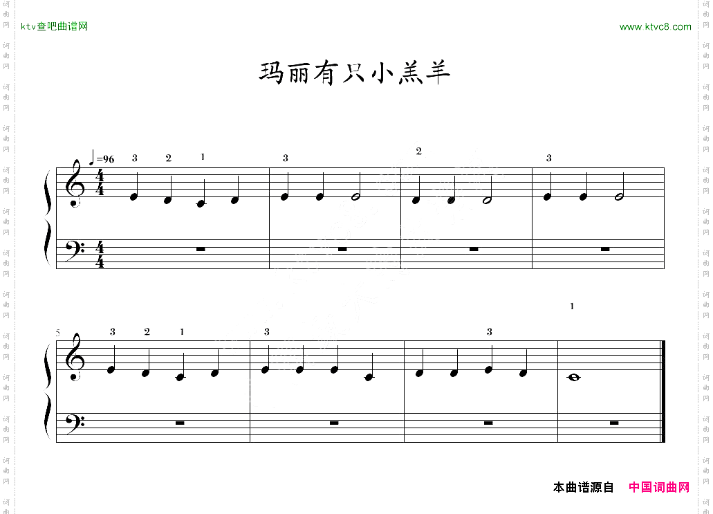 玛丽有只小羔羊
