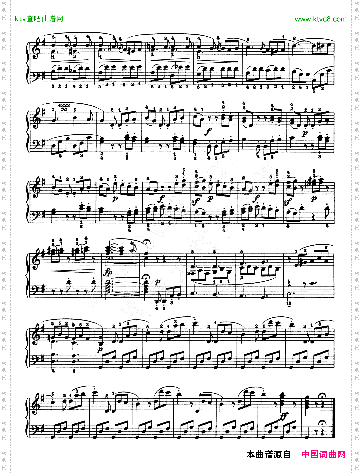 第十九钢琴奏鸣曲-Op.49No.1