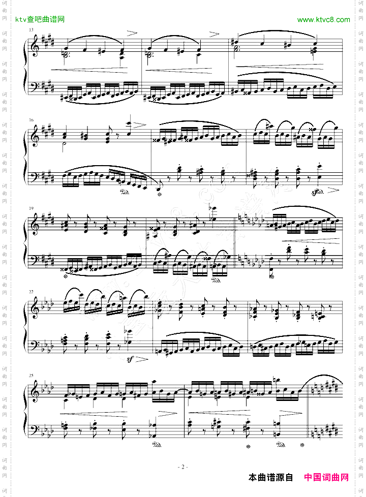练习曲Op.10No.4原版