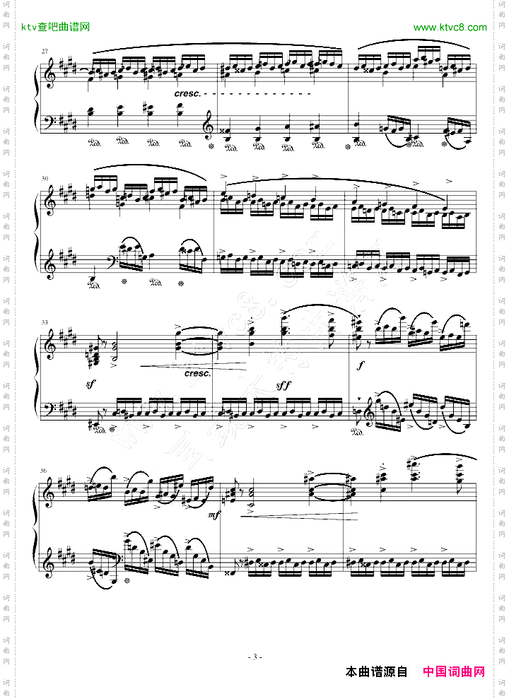 练习曲Op.10No.4原版