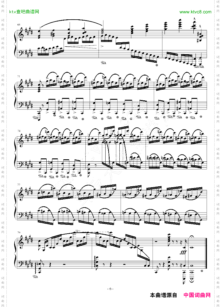 练习曲Op.10No.4原版