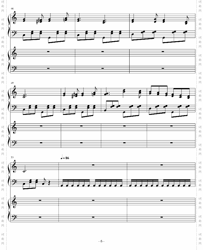 送给侄子的钢琴变奏曲