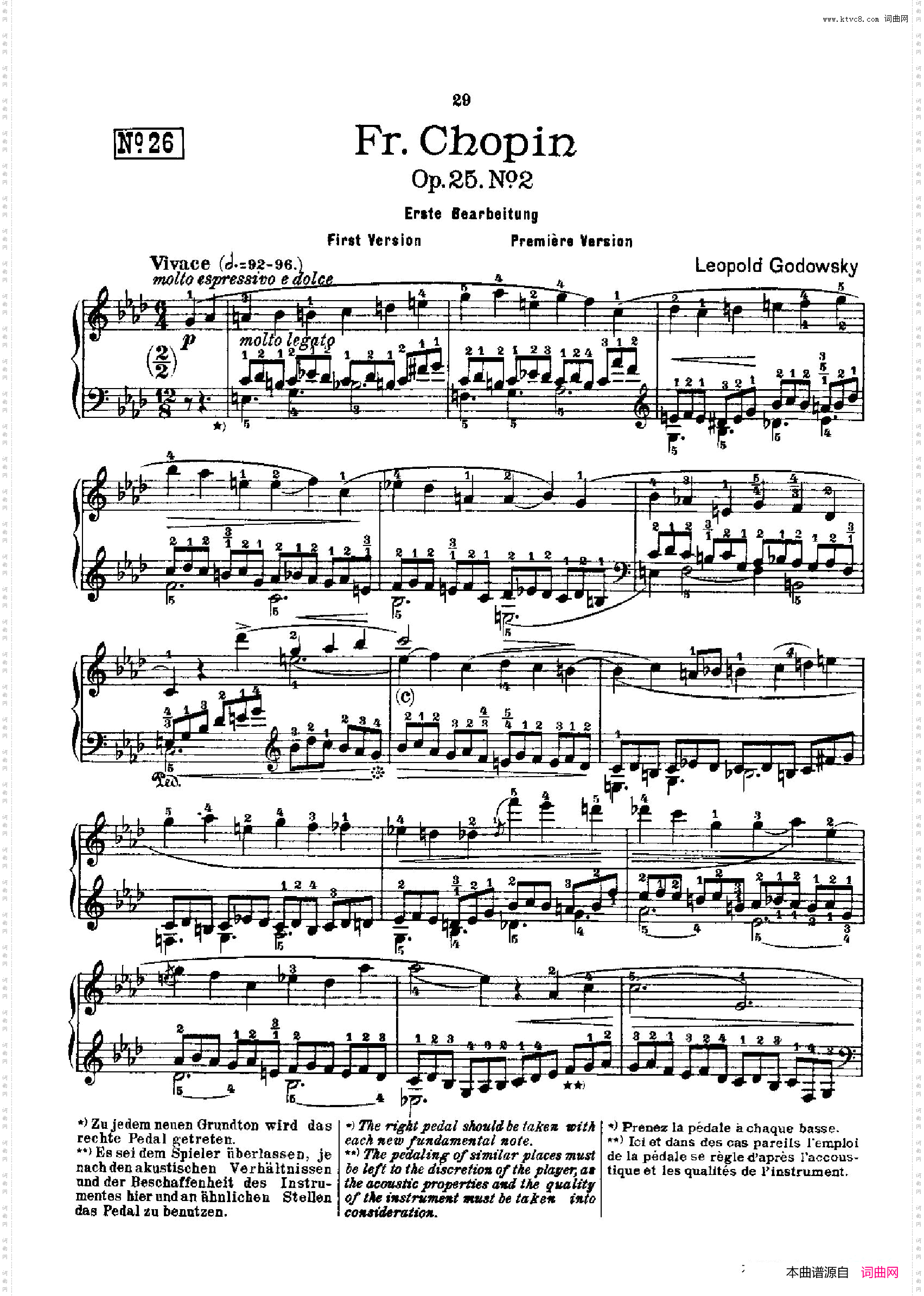 53首以肖邦练习曲为素材而作的练习曲No.26