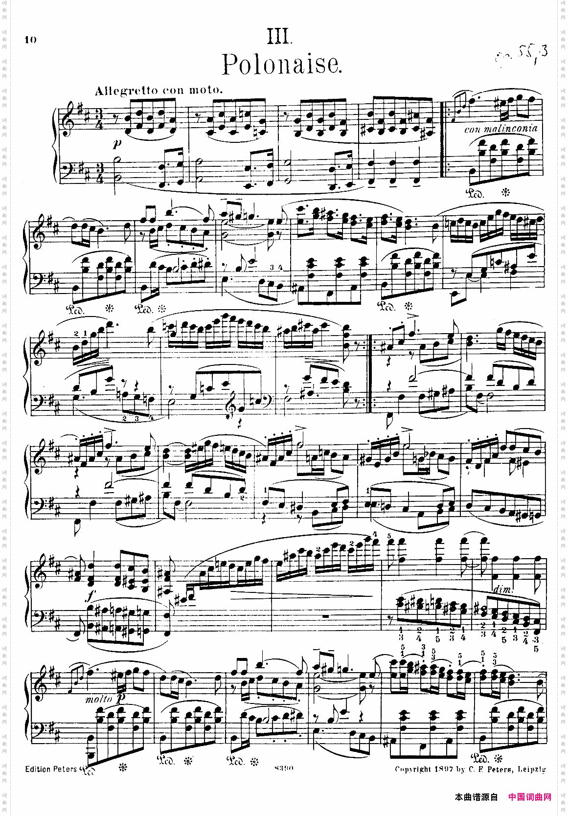 4首波兰民族舞曲Op.55Ⅲ_4首波兰民族舞曲 Op.55Ⅲ