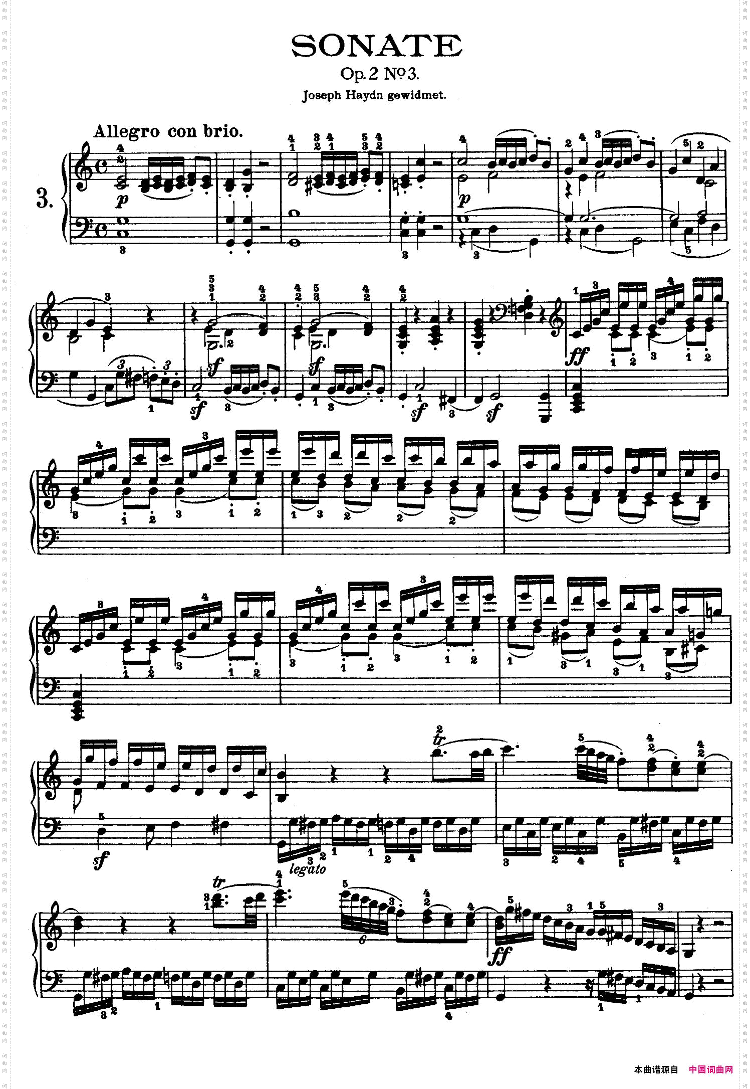PianoSonatainCOp.2No.3C大调第三钢琴奏鸣曲_Piano Sonata in C Op.2 No.3C大调第三钢琴奏鸣曲