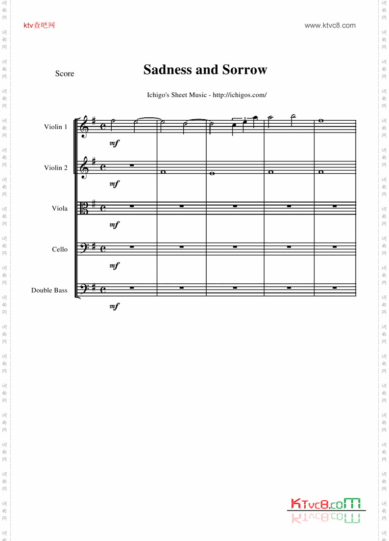 SadnessandSorrowscore